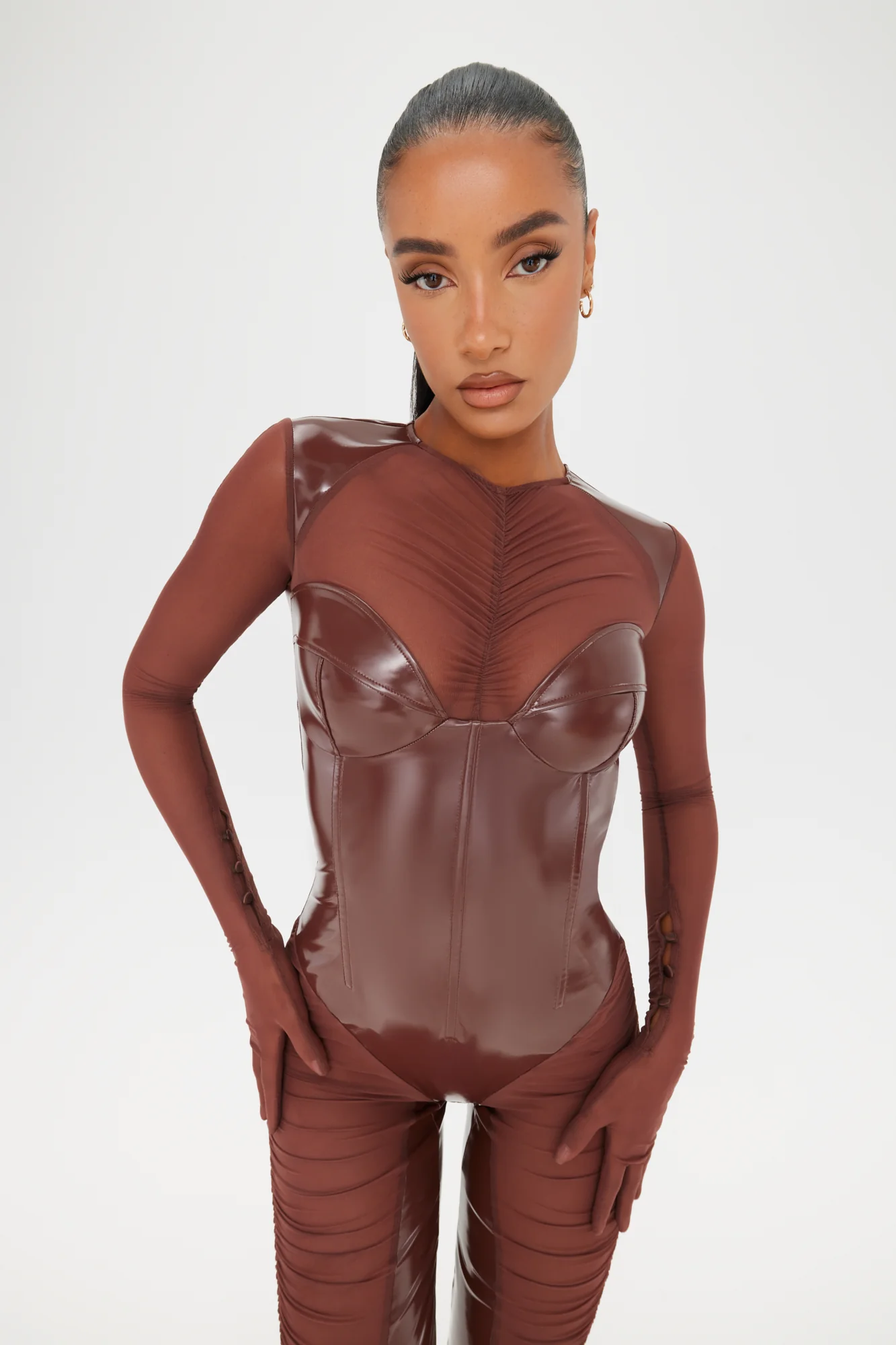 Chocolate Liquorice Catsuit - Image 4