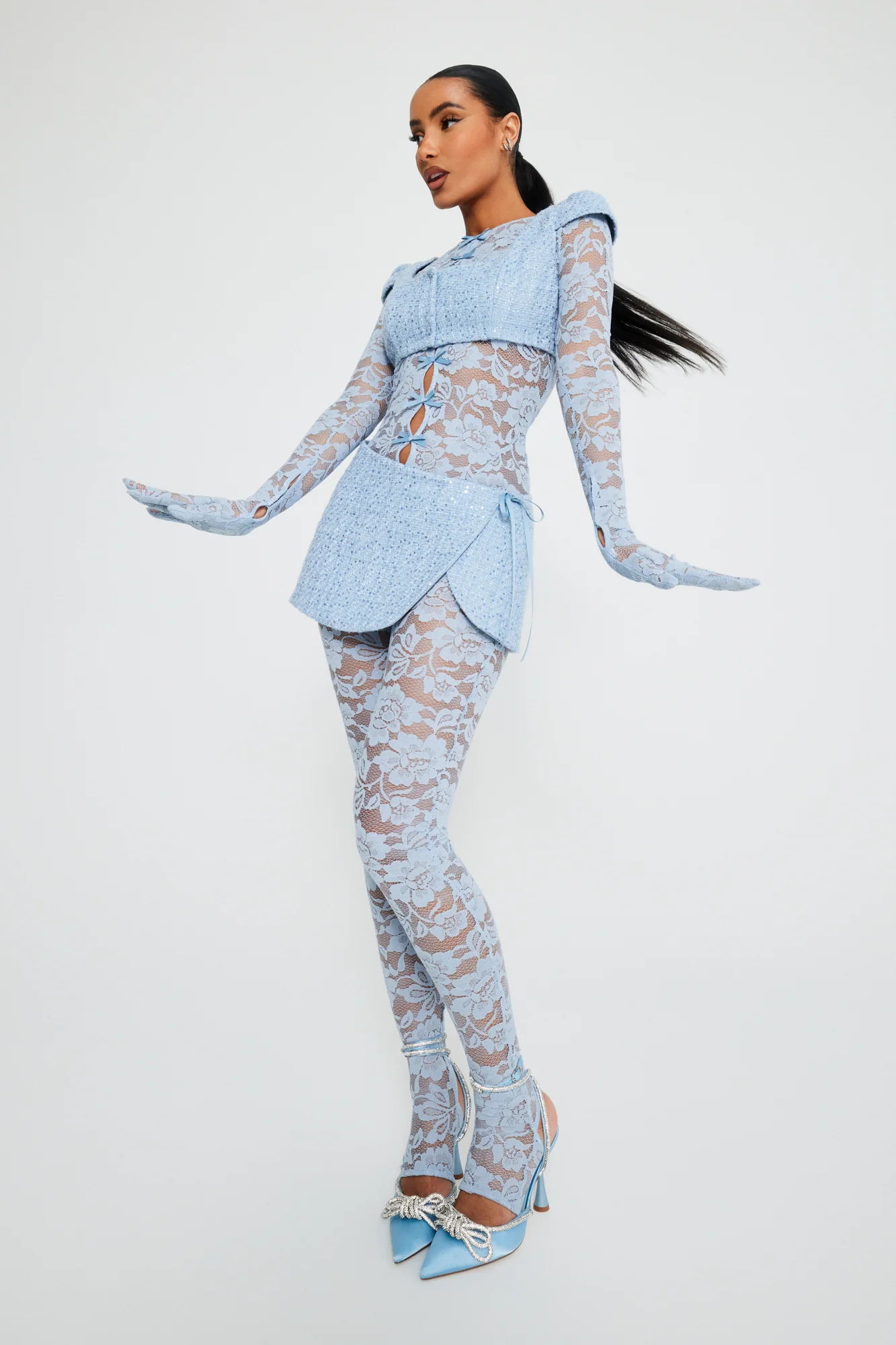 Dreamy Blue Mini Skirt - Image 4