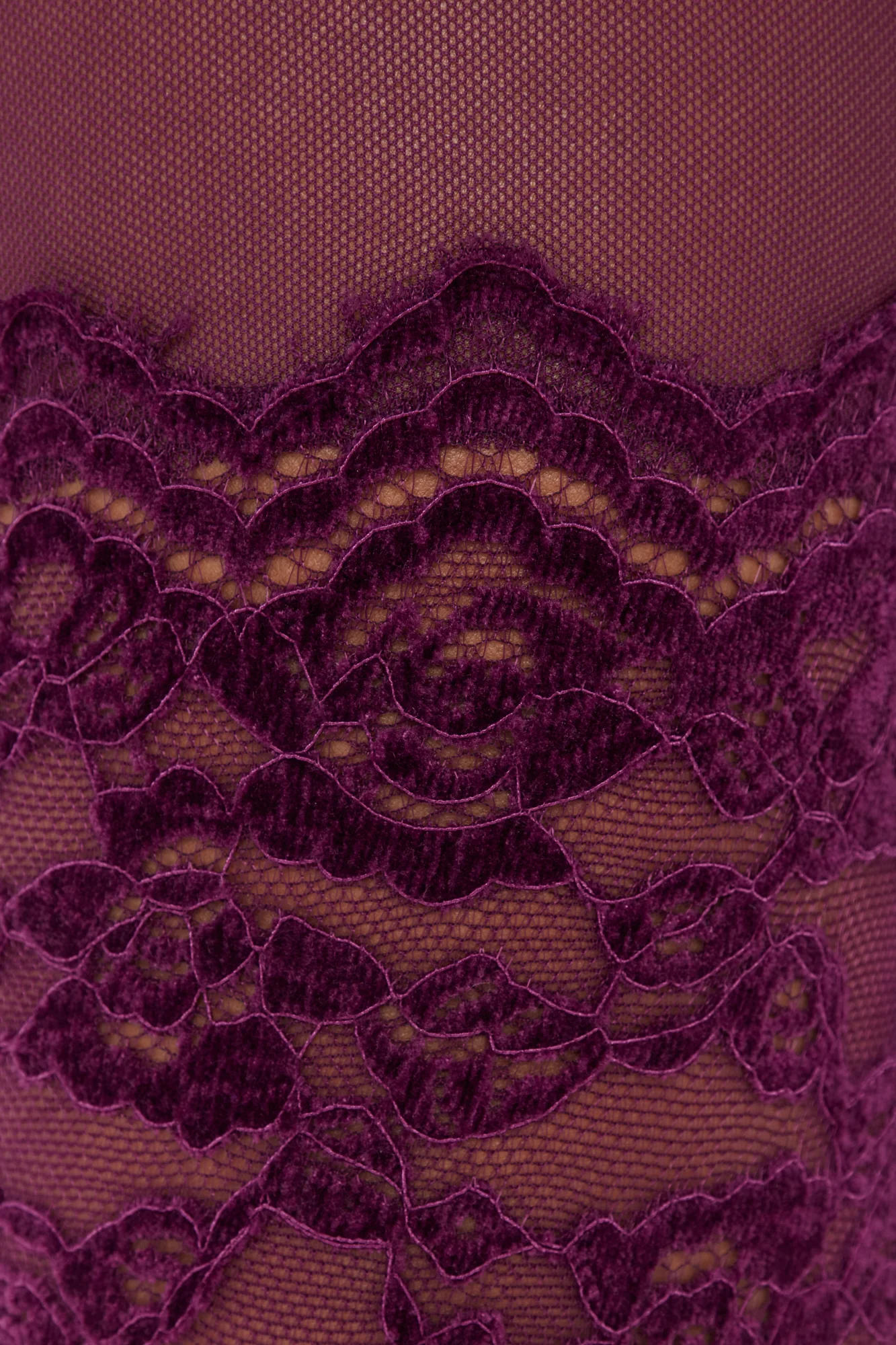 Royal Plum Lace Catsuit - Image 7
